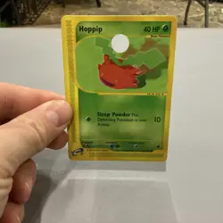 2002 Pokemon Hoppip #112 Glossy Hole Punched Demo Expedition Base Set - Image 1