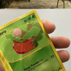 2002 Pokemon Hoppip #112 Glossy Hole Punched Demo Expedition Base Set - Image 5