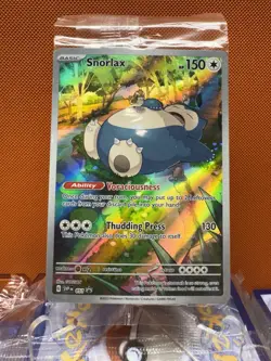 SEALED Pokemon Snorlax SVP 051 Scarlet & Violet 151 Holo Black Star Promo - Image 1
