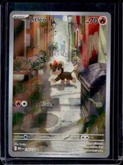 2025 Pokemon Mega Evolution Litleo Illustration Rare #139/132 - Image 1