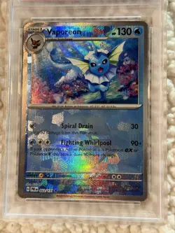 VAPOREON PSA 8 2025 POKEMON PRISMATIC EVOLUTIONS #022/131 REVERSE HOLO POKE BALL - Image 5
