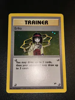 2000 Pokemon Trainer Erika English Holo Gym Heroes Set 16/132 - Image 2