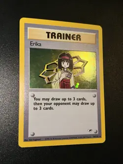 2000 Pokemon Trainer Erika English Holo Gym Heroes Set 16/132 - Image 3