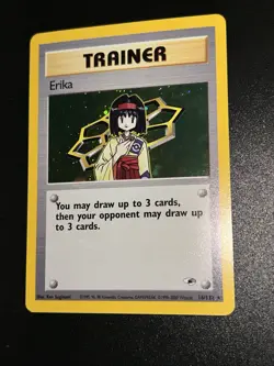 2000 Pokemon Trainer Erika English Holo Gym Heroes Set 16/132 - Image 4