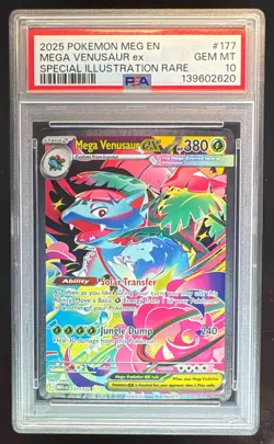 2620 Mega Venusaur ex 2025 Pokemon Mega Evolution #177 SIR PSA 10 - Image 1