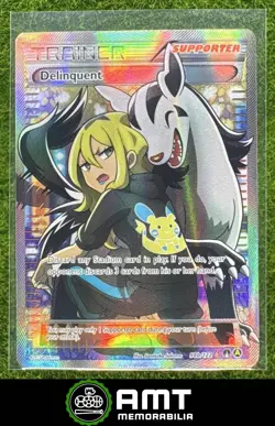 Delinquent 2017 Pokemon Premium Trainer's XY Full Art Alternate Promo Yellow A - Image 1
