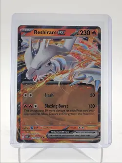RESHIRAM EX 2025 POKEMON WHITE FLARE DOUBLE RARE HOLO B 020/086 Q5542 - Image 1