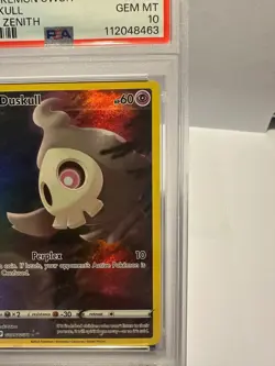 2023 Pokemon SWSH FA/Duskull Crown Zenith Psa 10 Gem MT - Image 3