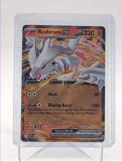 RESHIRAM EX 2025 POKEMON WHITE FLARE DOUBLE RARE HOLO A 020/086 Q5542 - Image 1