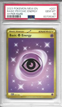 Pokemon TCG Basic Psychic Energy Scarlet & Violet 151 207/165 Hyper Rare PSA 10 - Image 1