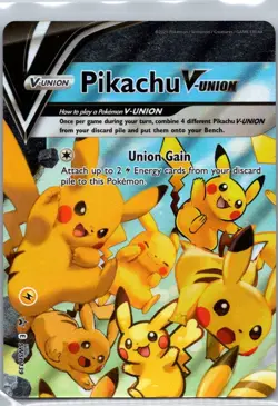 Pokemon TCG Pikachu V-UNION SWSH139 SWSH Black Star Promos Holo NM - Image 1