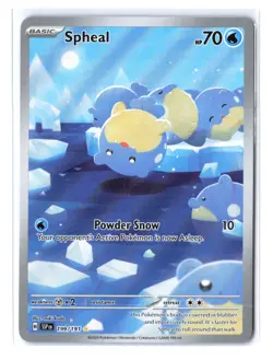 Spheal 199/191 Surging Sparks Holo Full Art Illustration Rare NM Pokemon TCG - Image 1
