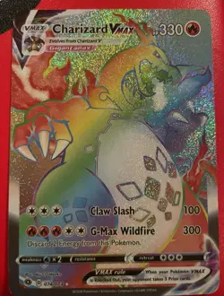 Pokemon Charizard VMAX Secret Rare 074/073 Champions Path Holo 330 HP - Image 1