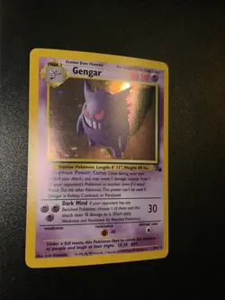 1999 Pokemon Gengar English Holo Fossil Set 5/62 - Image 3