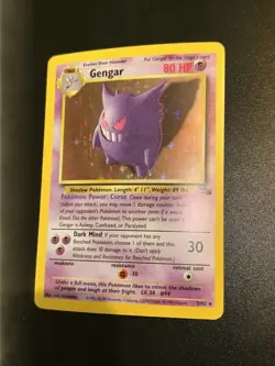 1999 Pokemon Gengar English Holo Fossil Set 5/62 - Image 4