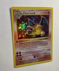 1st Edition Base Set Shadowless Charizard 4/102 CUSTOM REPLICA ART Pokemon MINT - Image 2