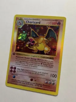 1st Edition Base Set Shadowless Charizard 4/102 CUSTOM REPLICA ART Pokemon MINT - Image 4