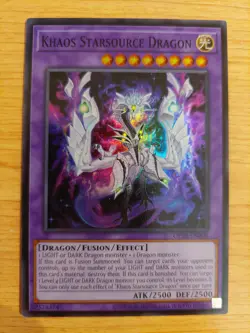 Khaos Starsource Dragon - OP28-EN008 - Near Mint NM - Super Rare - Unlimited - Image 1