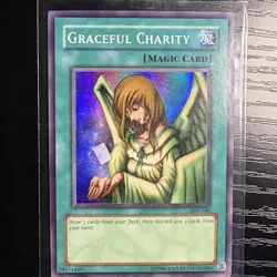 Graceful Charity Super Rare Yu-Gi-Oh! Starter Deck Pegasus SDP-040 LP - Image 1