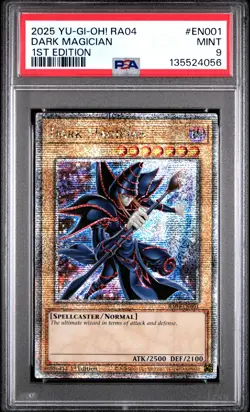 Dark Magician RA04-EN001 1st Edition QCR Yugioh PSA 9 *056 - Image 1