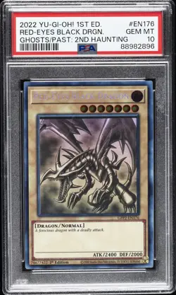 2022 1ST ED #EN176 RED-EYES BLACK DRAGON PSA 10 - Image 1