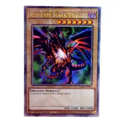 YuGiOh! Red-Eyes Black Dragon (4th Art) (QCSR) RA04-EN109 1st EdNM Stampede - Image 1