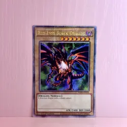 YuGiOh! Red-Eyes Black Dragon (4th Art) (QCSR) RA04-EN109 1st EdNM Stampede - Image 3