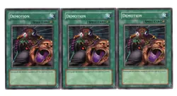 Yugioh- 3X Demotion - Common - Unlimited - MFC-029 - Light Play - Image 1