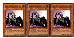 Yugioh- 3X Dark Cat with White Tail - Common - 1st Edition - MFC-083 - Near Mint - Image 1