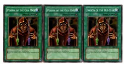 Yugioh- 3X Poison of the Old Man - Common - Unlimited - MFC-033 - Light Play - Image 1