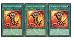 Yugioh- 3X Emblem of Dragon Destroyer - Common - 1st Edition - MFC-090 - LP - Image 1