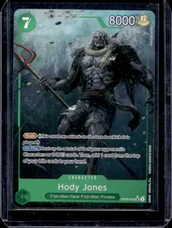 2024 One Piece Wings of Captain Hody Jones Super Rare Alternate Art #OP06-035 - Image 1