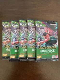 One Piece Legacy Of The Master OP-12 Five 5 Booster Packs Lot English C - Image 1