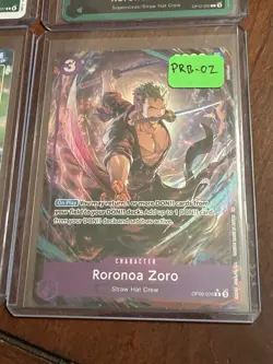 Roronoa Zoro x4 Card Lot Includes PRB02 Alt Art Rare One Piece English - Image 4