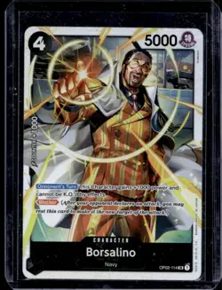 2024 One Piece The Best PRB-01 Borsalino Super Rare #OP02-114 - Image 1