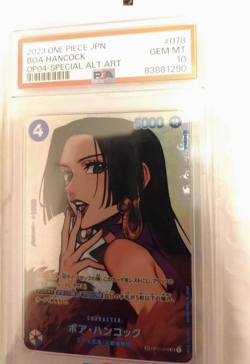 PSA10 Boa Hancock SP OP01-078 SR Kingdoms of Intrigue Japanese One Piece Card - Image 4