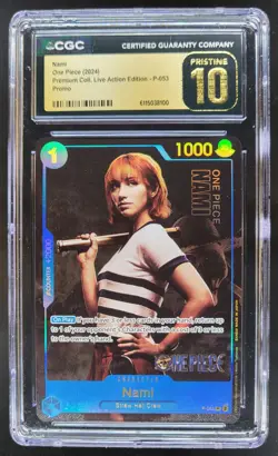 2024 ONE PIECE CCG NAMI LIVE ACTION PROMO P-053 CGC 10 PRISTINE A PT - Image 1