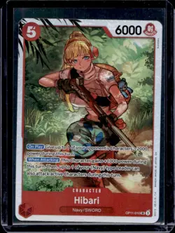 2025 One Piece A Fist of Divine Speed Hibari Super Rare #OP11-010 - Image 1