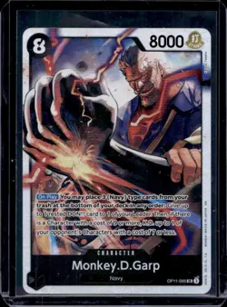 2025 One Piece A Fist of Divine Speed Monkey.D.Garp Super Rare #OP11-095 - Image 1