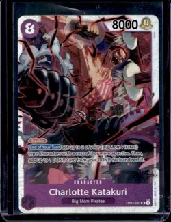 2025 One Piece A Fist of Divine Speed Charlotte Katakuri Super Rare #OP11-067 - Image 1