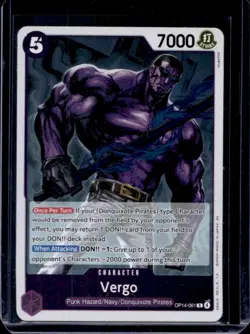 2026 One Piece Azure Sea's Seven Vergo #OP14-061 - Image 1