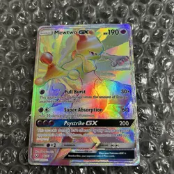 Pokemon TCG Mewtwo GX Secret Rare Shining Legends 76/73 Full Art Card - Image 1