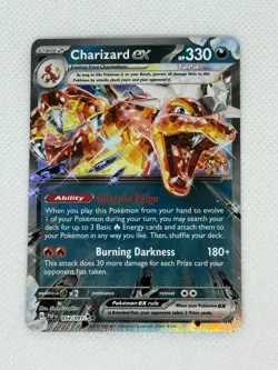 Charizard EX NM 54/91 Near Mint Pokemon TCG Paldean Fates English Card - Image 1