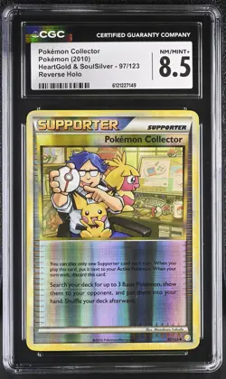 CGC 8.5 Pokemon Collector HeartGold & SoulSilver 97/123 Reverse Holo Card - Image 1