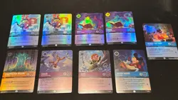 Disney Lorcana Lot Of Epic Cards Winterspell 221/210/217/296-208/209/219 - Image 1