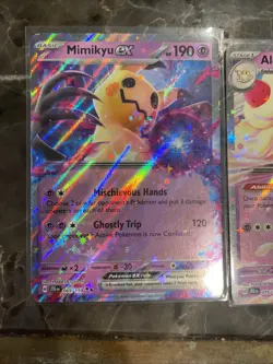 Pokemon Alcremie And Mimikyu EX TCG Card 075/159 And 69/159 Journey Together - Image 3