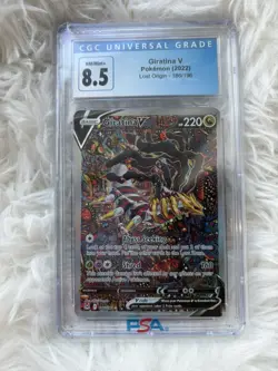 Pokemon Giratina V Full Art Ultra Rare Holo 186/196 Lost Origin TCG Card - Image 1