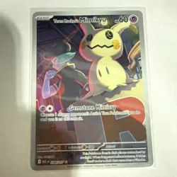 Pokemon Team Rocket's Mimikyu ASC Rare Basic Psychic HP 60 238/227 TCG Card - Image 1
