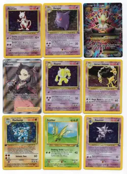 Pokemon 9 Card Lot #17 - Japanese & English - Modern-WOTC Vintage -HP/NM - Image 1