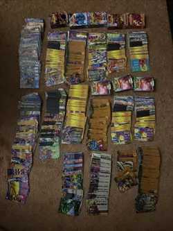 1995 Marvel Overpower Card Game Lot Unsorted Approx 1000 Cards Unplayed Random - Image 1